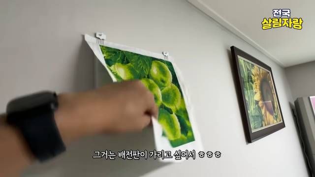 배전판은 액자처럼 가린다 — 전국살림자랑 ep.13 13:08 장면